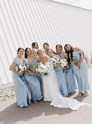 princess polly baby blue dress Rewritten Bridesmaid Dresses | A Day In The Life main image 1