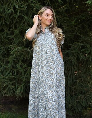 fitted lace wedding dress The Perfect Day Coffee Brown Bow Print Dress – Shop the Mint