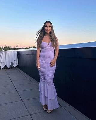 ANDMARY】Nadia check long dress