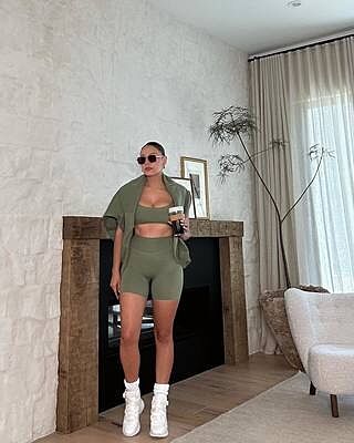 ★CERRIC★CHECK PUMP SHORTS★1859★Beige★韓国★大人気★ Freedom Scrunch Shorts 6