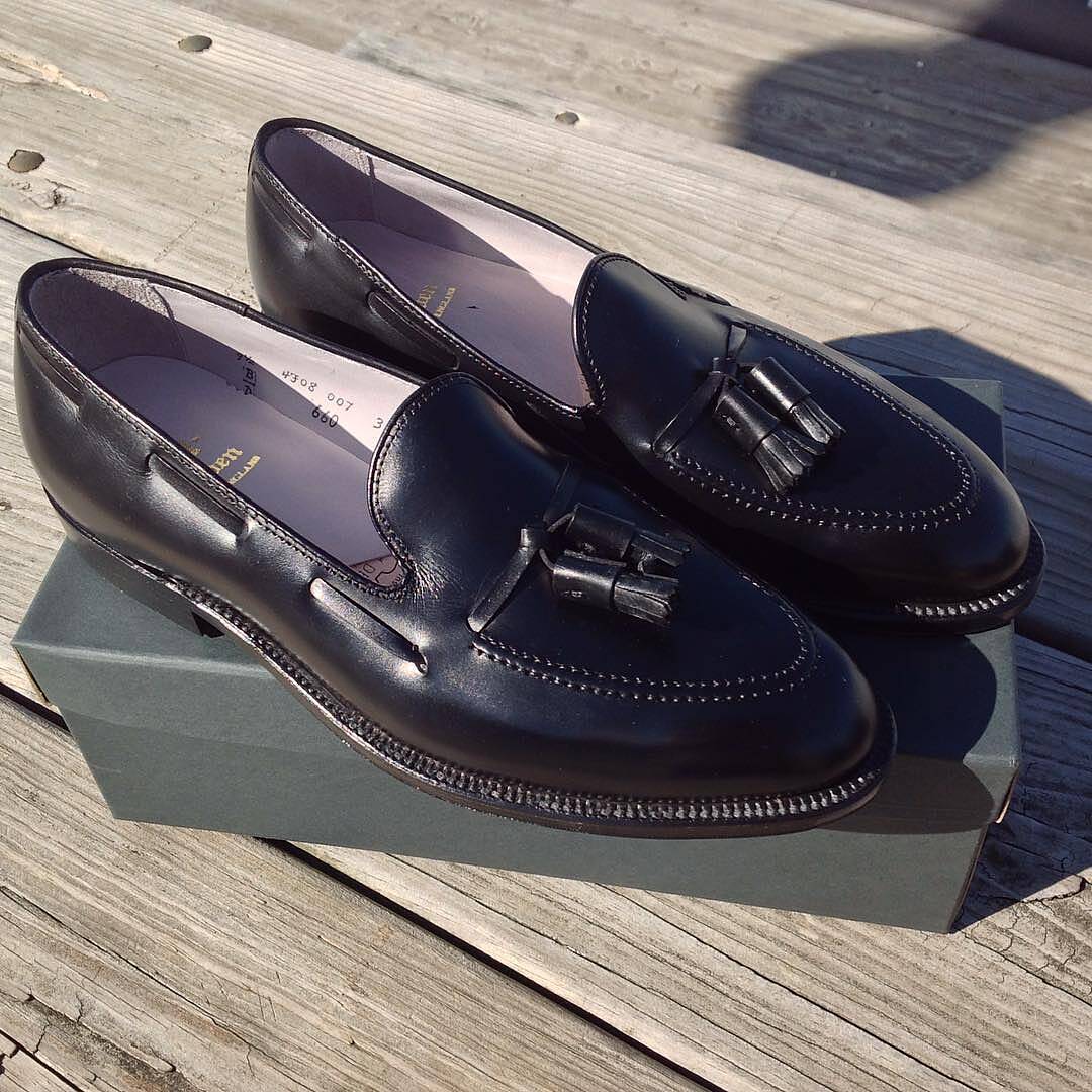 Alden 660 - Tassel Loafer - Black Calfskin - The Shoe Mart