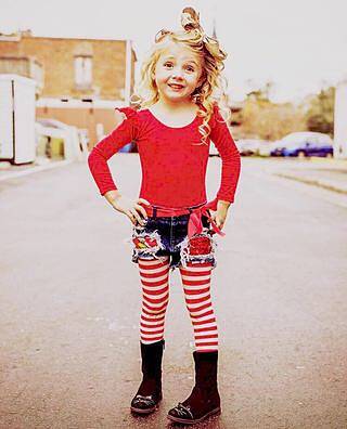 Full-Length Striped Leggings for Toddler Girls