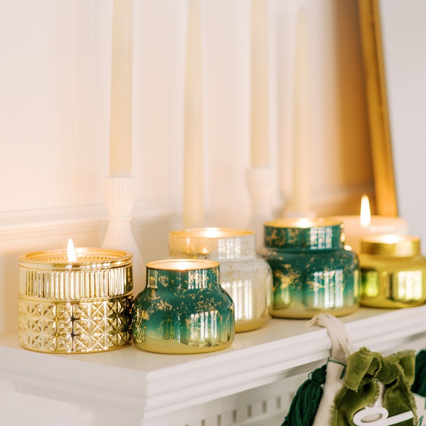 Exotic Blossom & Basil Gilded Tin Candle Candle 12.5 oz | Capri Blue