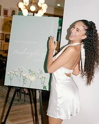 Athena Satin Mini Dress