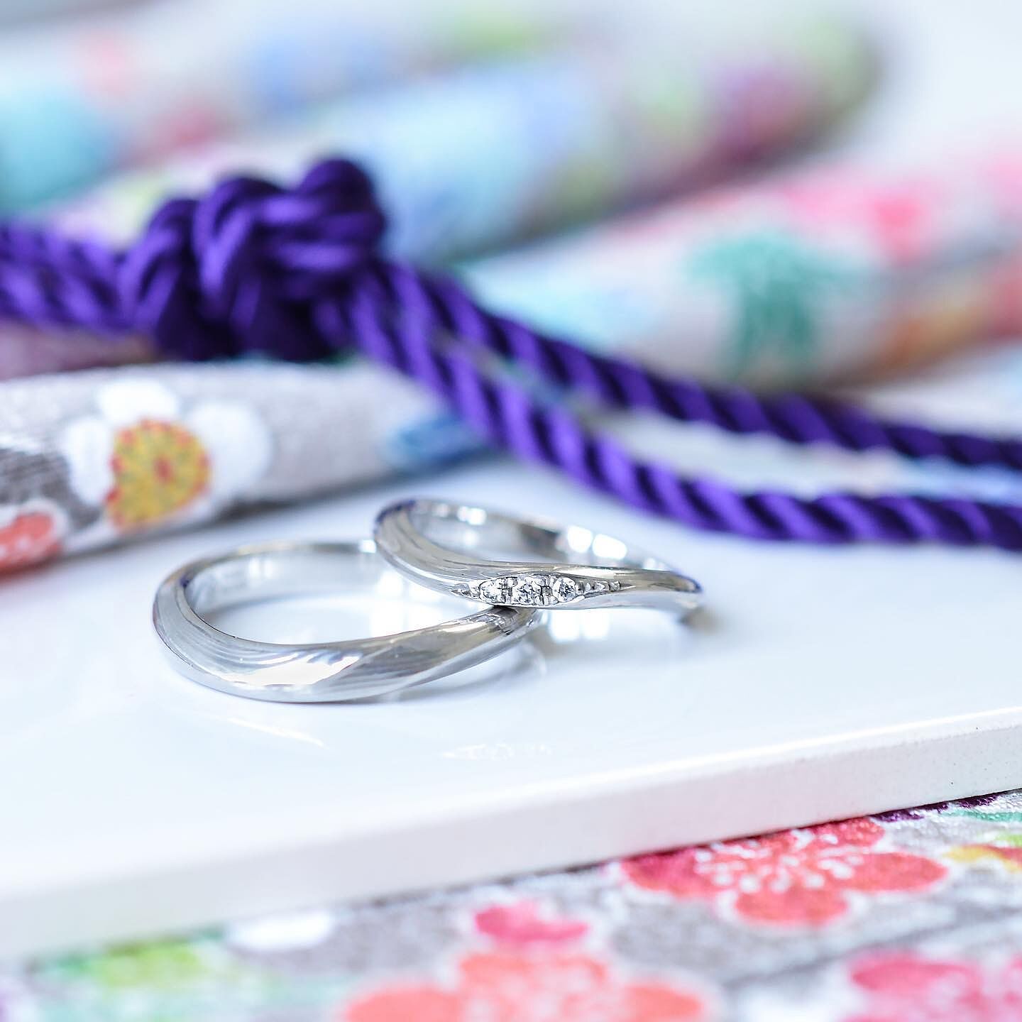 結婚指輪「月桜」｜和オーダーメイドの杢目金屋