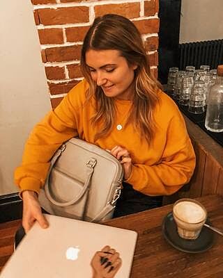 Taupe Laptop Bag