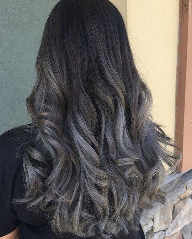 Brown To Grey Ombre Hair