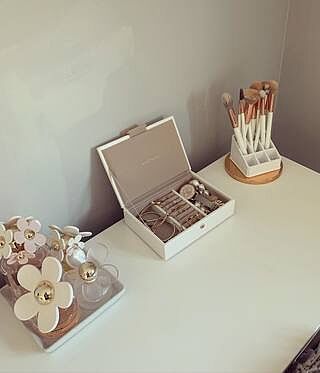 White Mini Jewellery Box Lid
