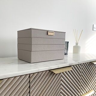 Taupe Classic Jewellery Box Set of 3