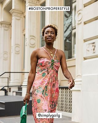 Medallion Dreams Print Gem Detailed Halter Maxi Dress - Pink