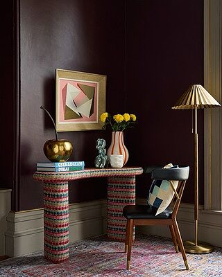 Wycombe Umbrella Pleated Floor Lamp - Brass