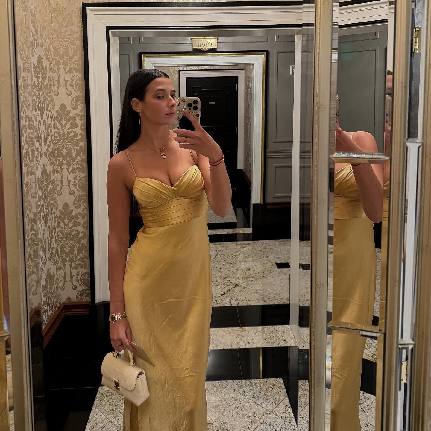 Azara Pintuck Bodice Maxi Dress Yellow | Selfie Leslie