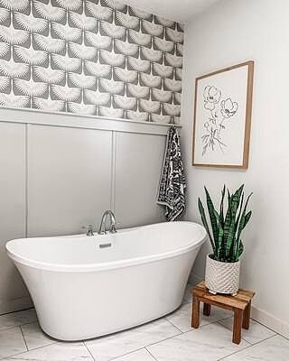 Feather Flock Peel and Stick Wallpaper By Genevieve Gorder