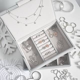 Pebble Grey Mini Jewellery Box