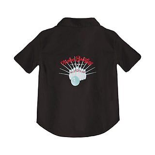 Men's Woven Bowling Shirt in Natural/Balloon Bowling