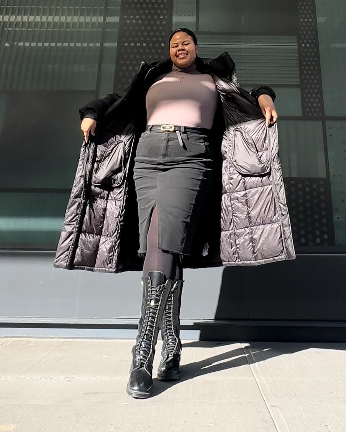 Dakota Denim Skirt - Broken Black – Universal Standard