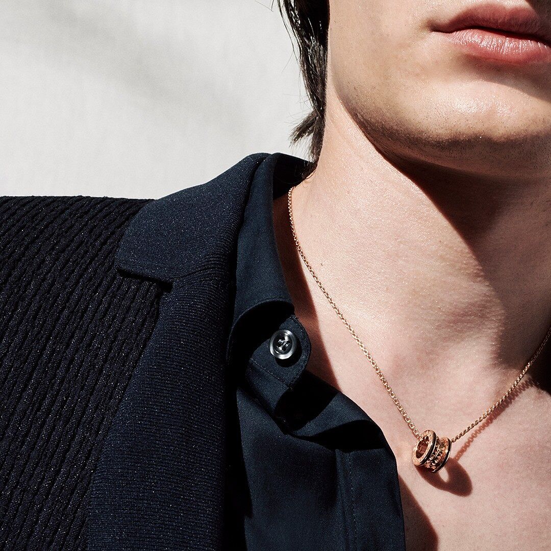 B Zero1 Ceramic Rose Gold Necklace Bvlgari