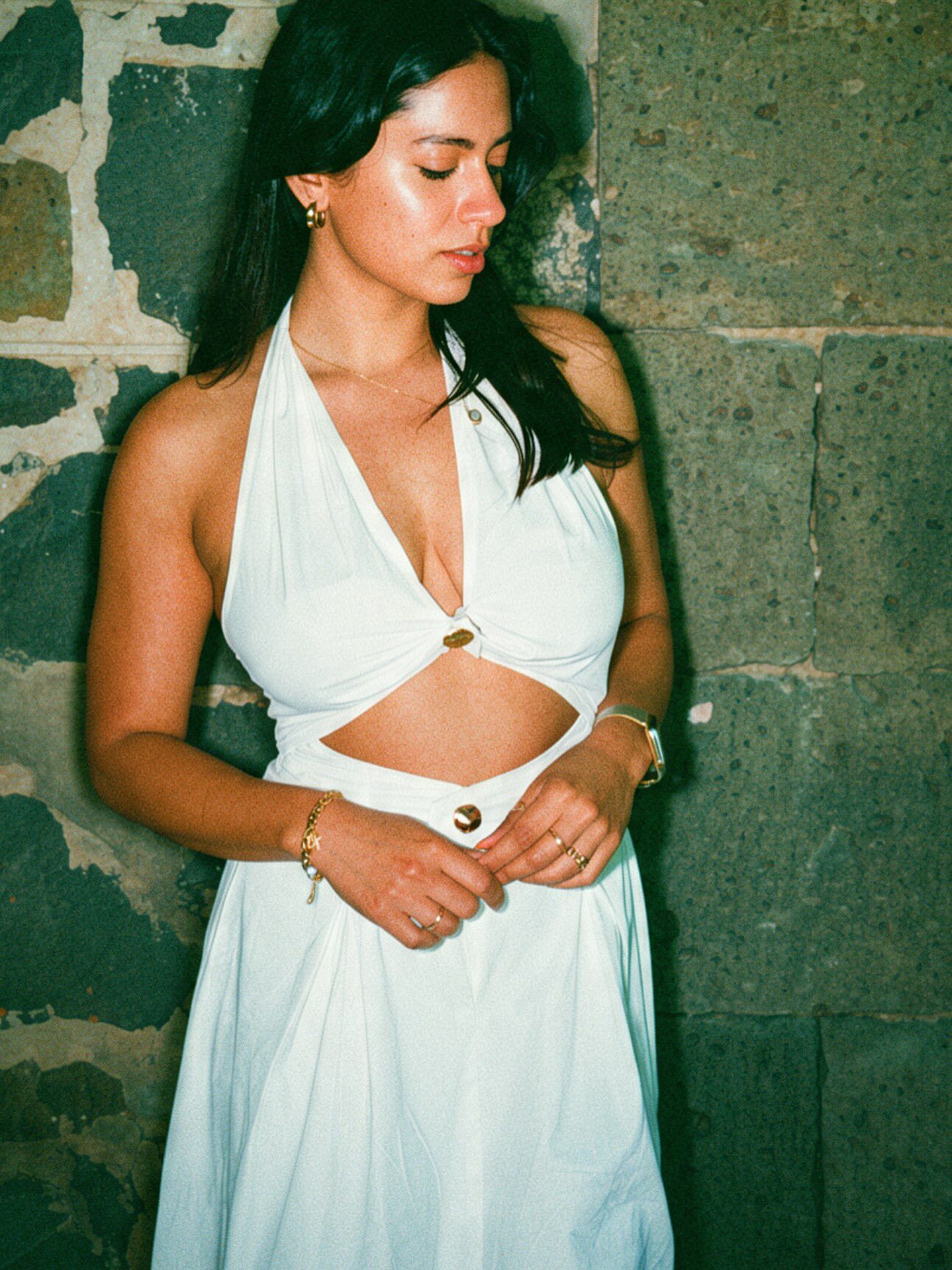 white halter top maxi dress Wesley Neck - - Buy Women's Dresses formal white halter dress