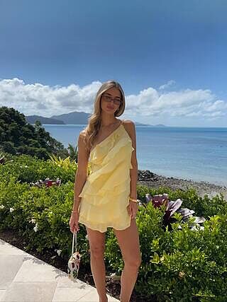 Cassidi Mini Dress - Lemon