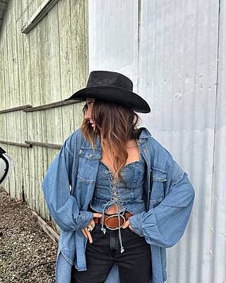 Spears Denim Bustier – 12th Tribe
