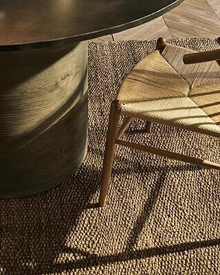 Keal Hand Woven Jute Rug - Natural