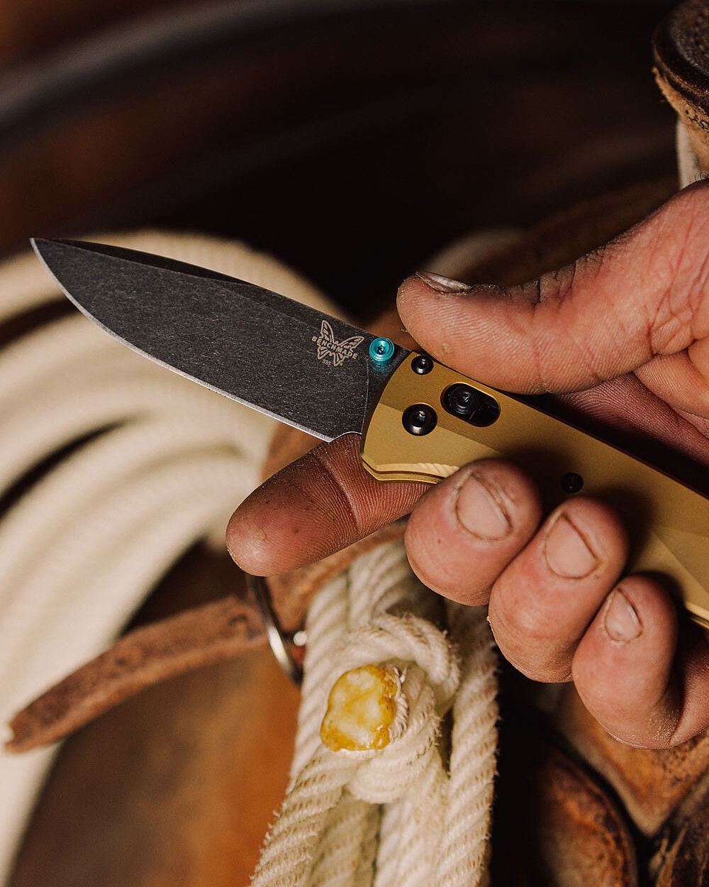 535BK-07 Bugout® Knife in Burnt Brass Aluminum | Benchmade 535BK-07 Bugout® Knife in Burnt Brass Aluminum | Benchmade