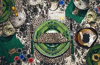 Baroque Floral Ombre Reversible Wipeable Placemats Set of 4