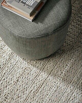 Brigg Hand Woven Jute Rug - Cream