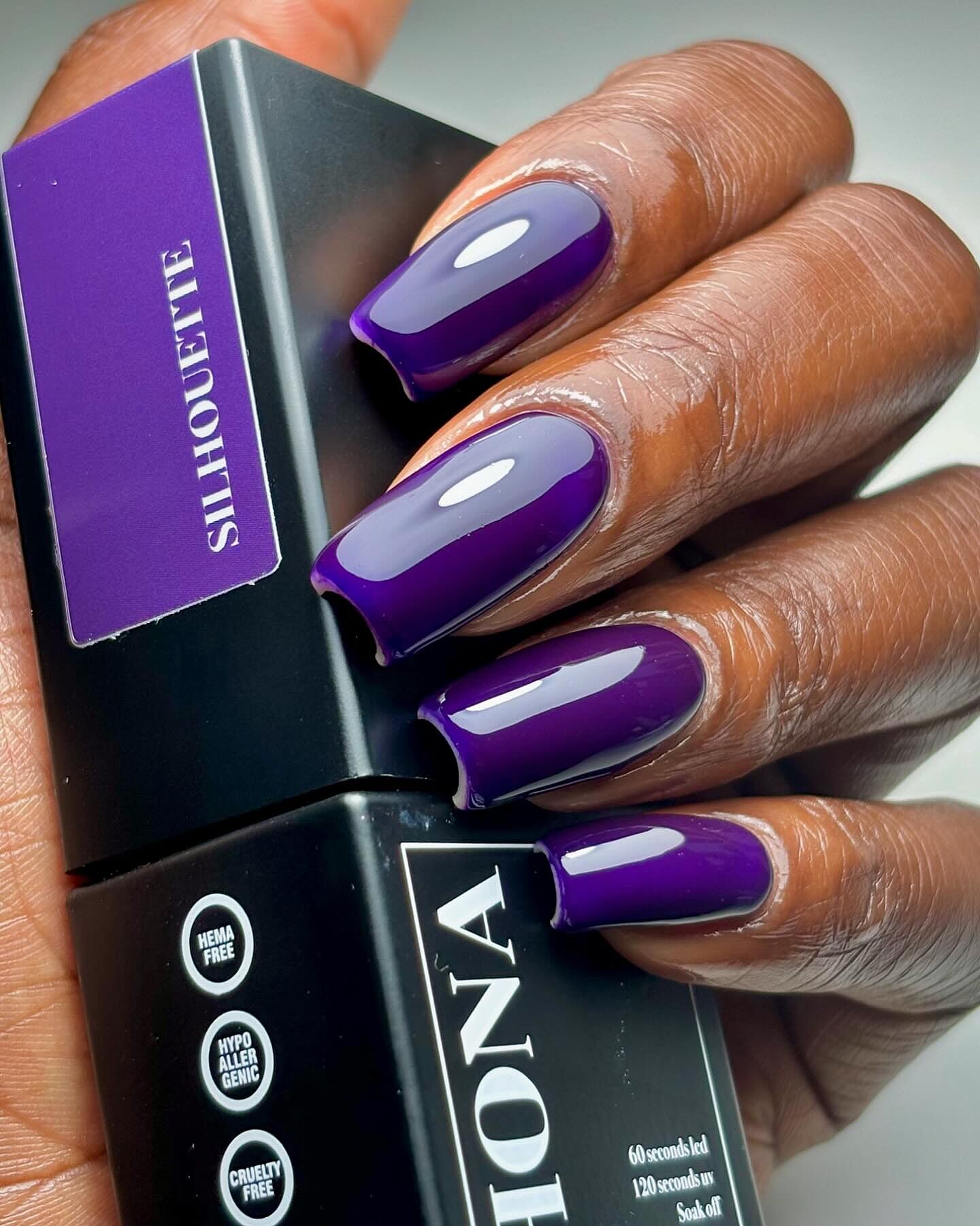 HONA Silhouette Gel Polish | Purple Nail Polish | HEMA Free