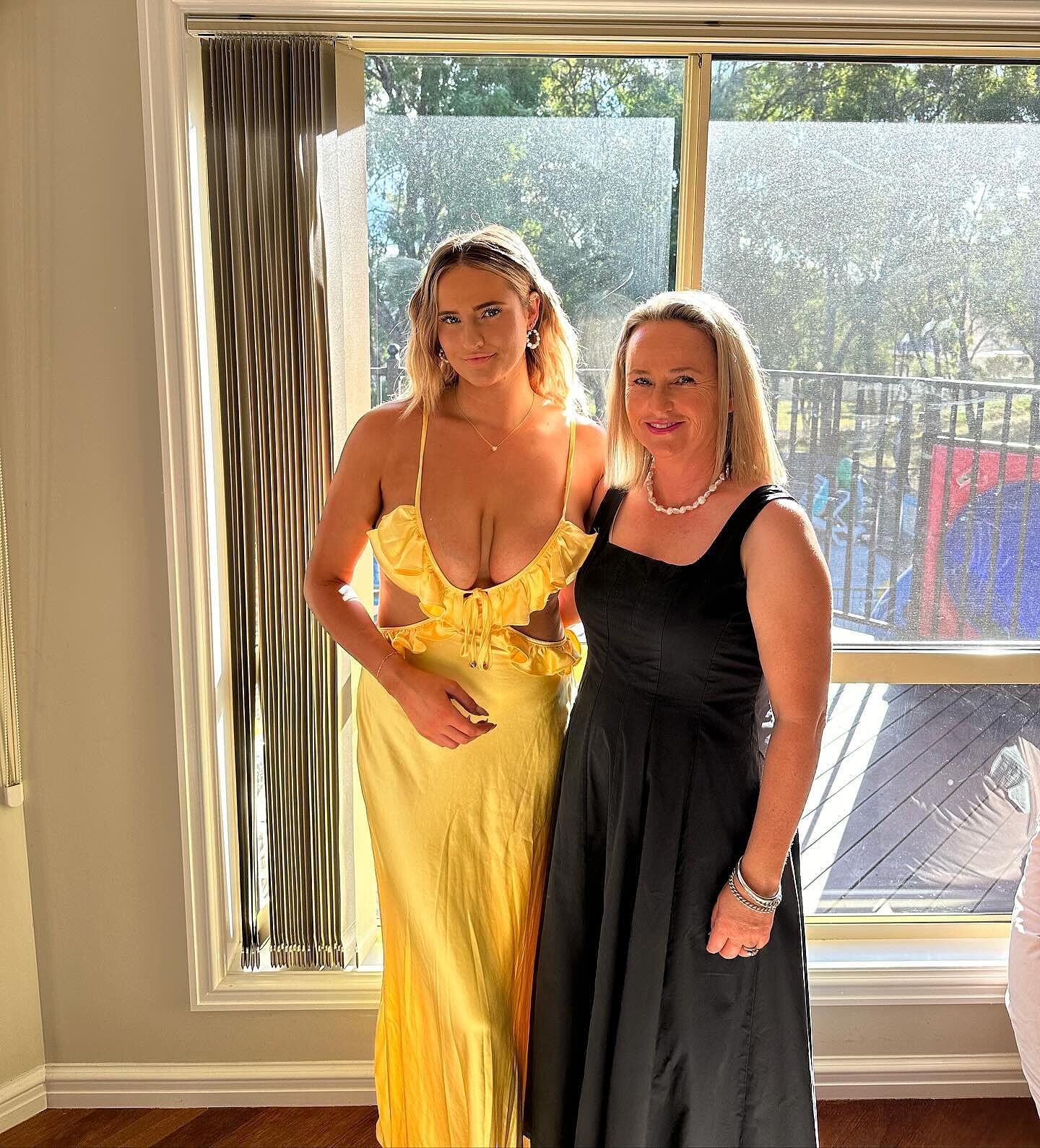 Stole My Heart Frill Trim Maxi Dress Yellow Selfie Leslie