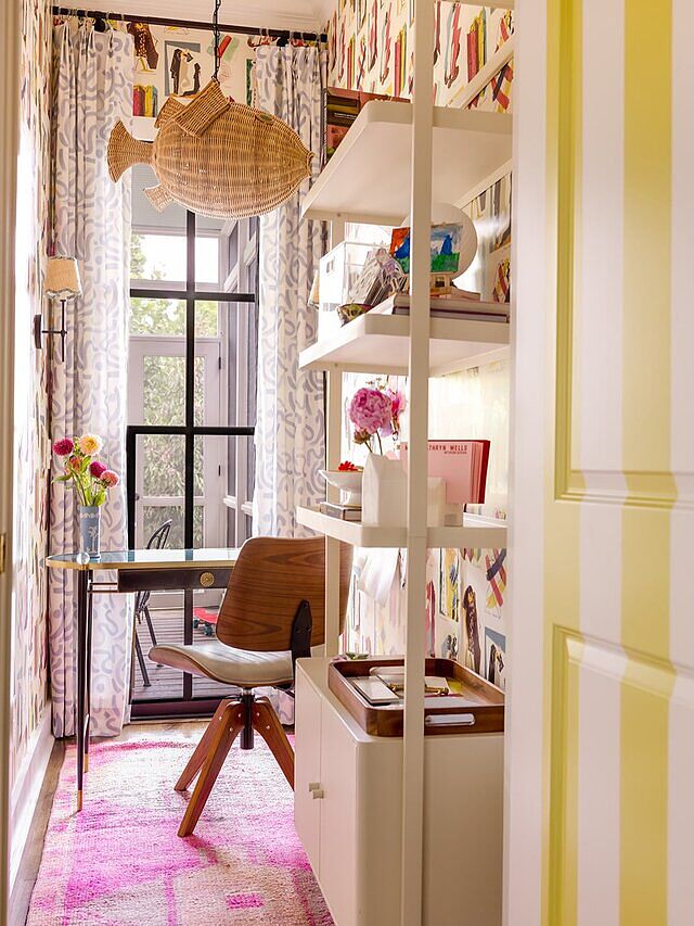 Wicker Blowfish Medium Pendant