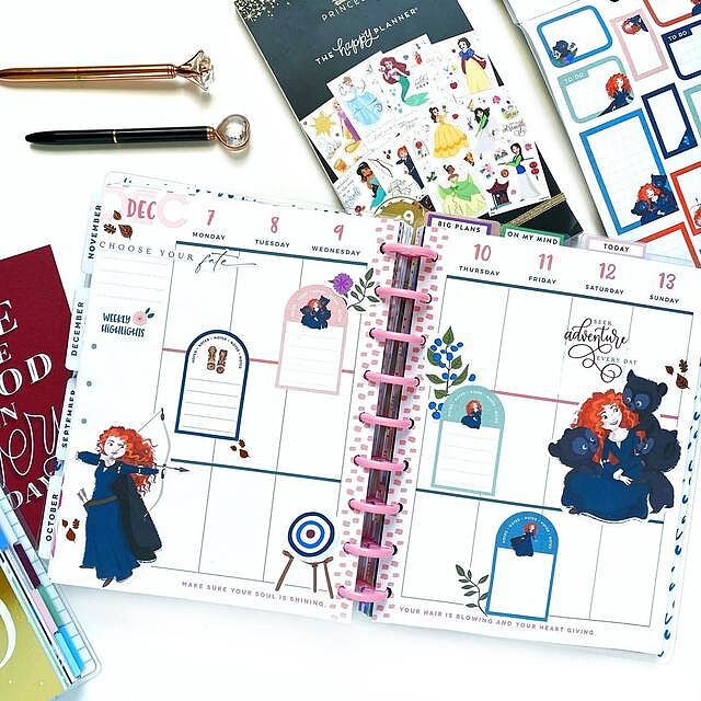 Pack sachet de 100 mini Stickers Gommettes PRINCESSES DE DISNEY scrapbooking