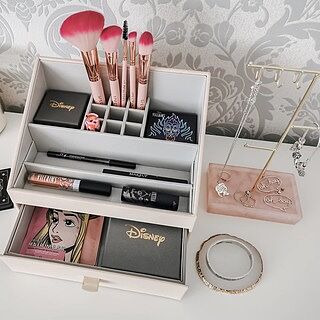 Blush Pink Makeup Organiser