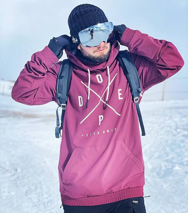 Dope Yeti 10k Snowboard Jacket Burgundy