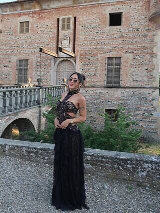 Princesa Black Lace Drop Waist Maxi Dress – 12th Tribe