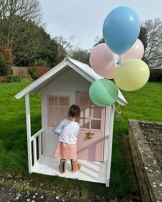 Childrens Playhouse Tp Forest Cottage Wooden Playhouse Slide Tp