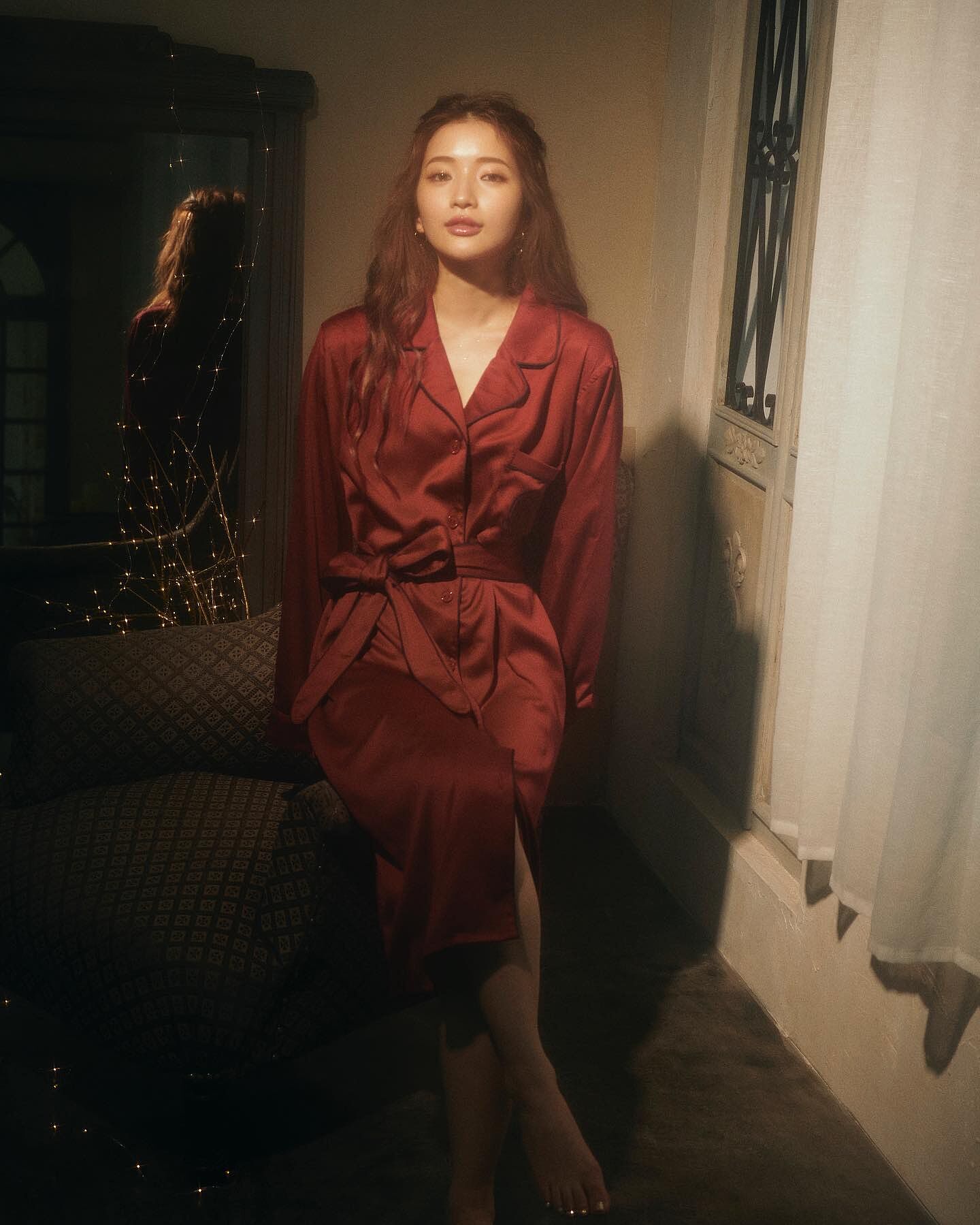 シルキーサテンスリープ ロング ワンピース ラヴィジュール 公式オンラインストア 下着 ランジェリー ブラジャー通販