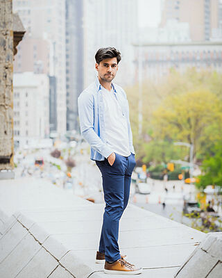 Weekend Oxford Standard Fit - Blue