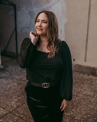 Pin Dot Long Sleeve Soft Ponte Top