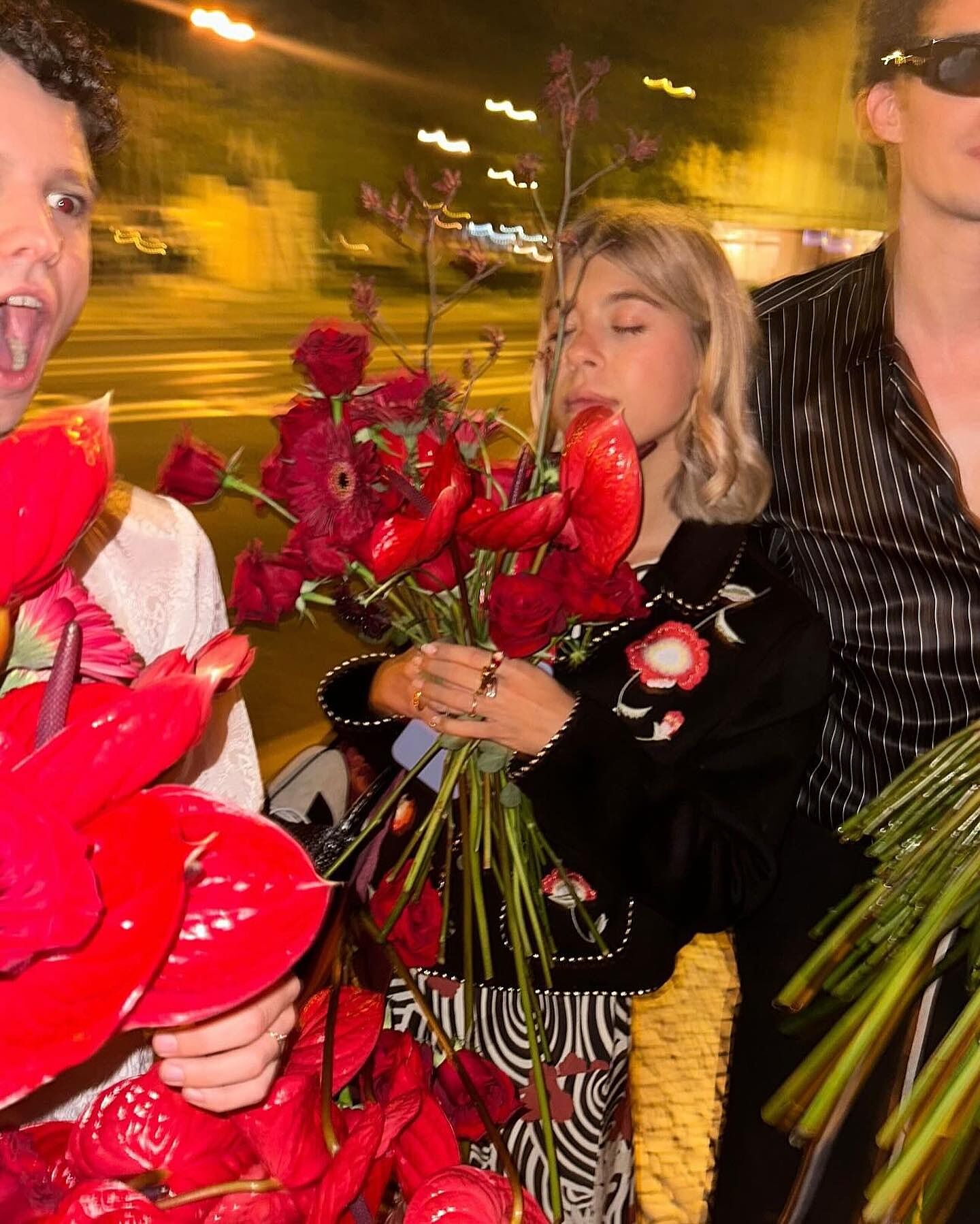 Sunday Embroidered Jacket in Poppy Embroidery Black | RIXO