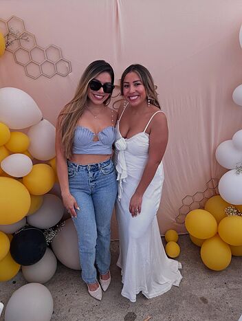 Prosecco White Rosette Frill Maxi Dress