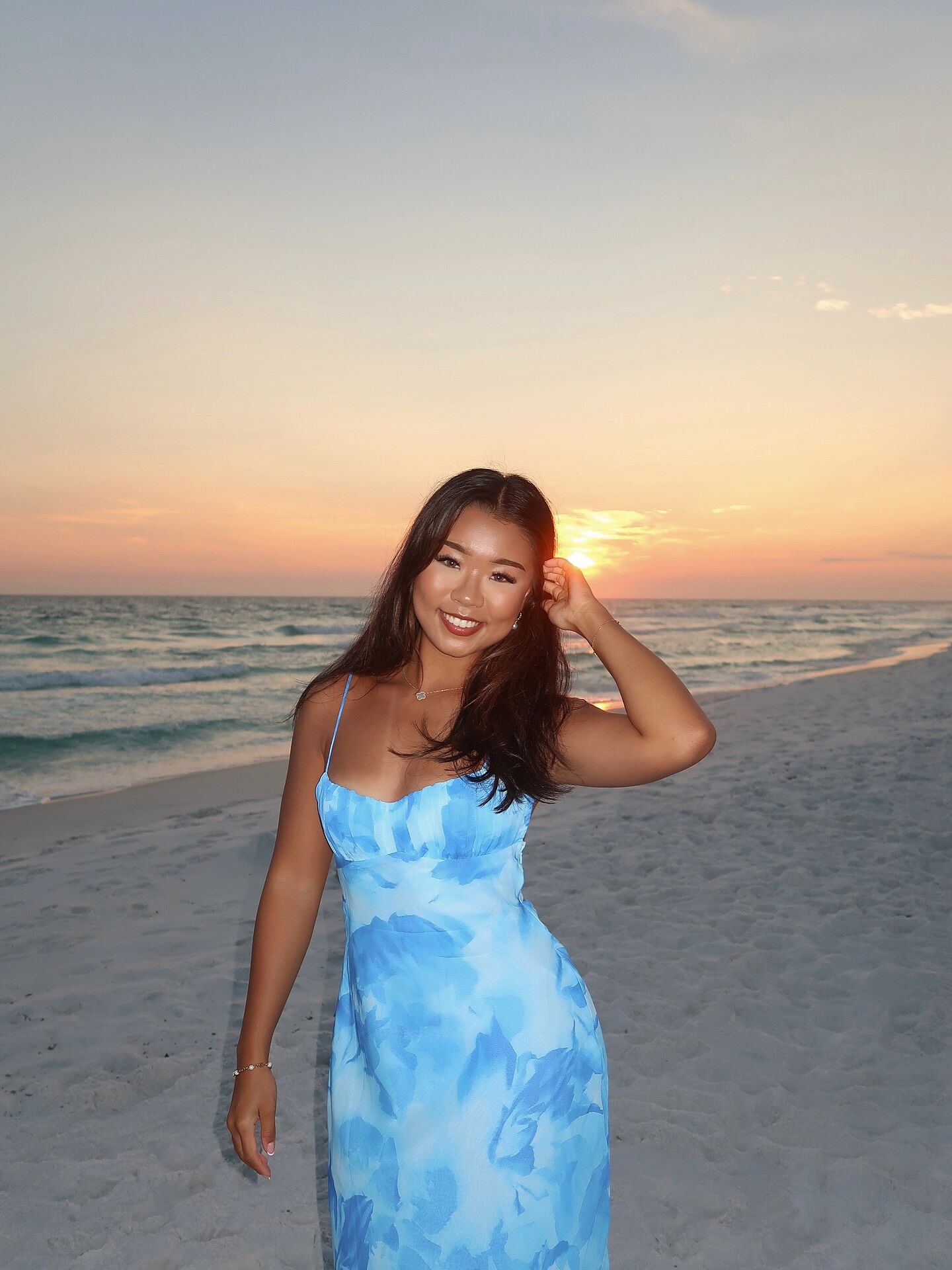 Nerida Low Back Twist Maxi Dress Blue | Selfie Leslie