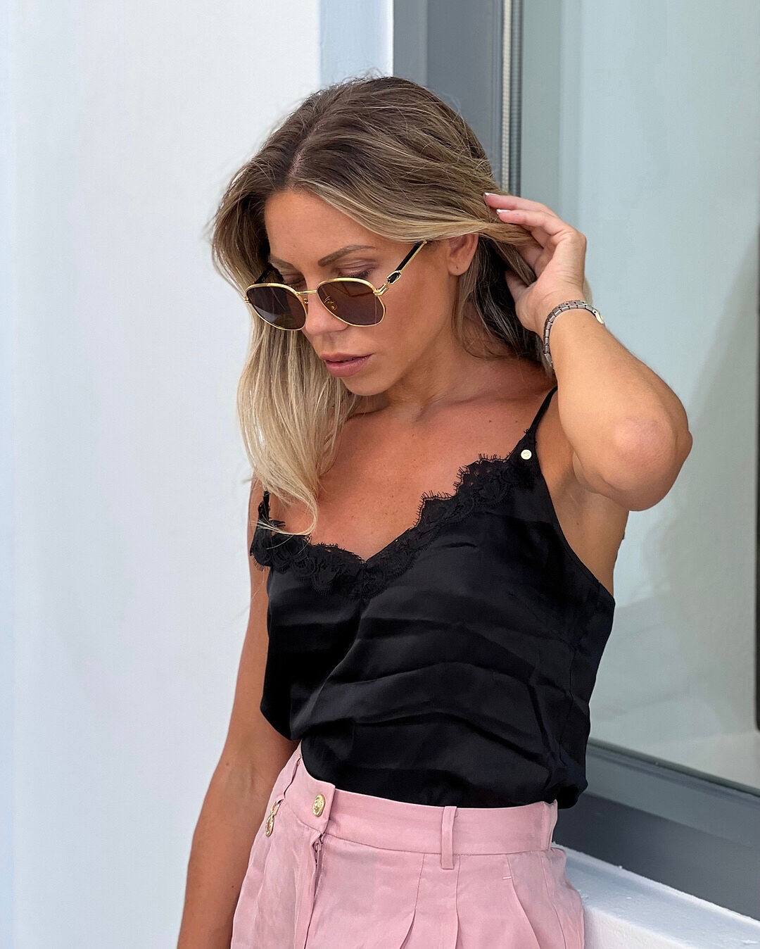 Silk Lace Cami (Black) – Holland Cooper ®