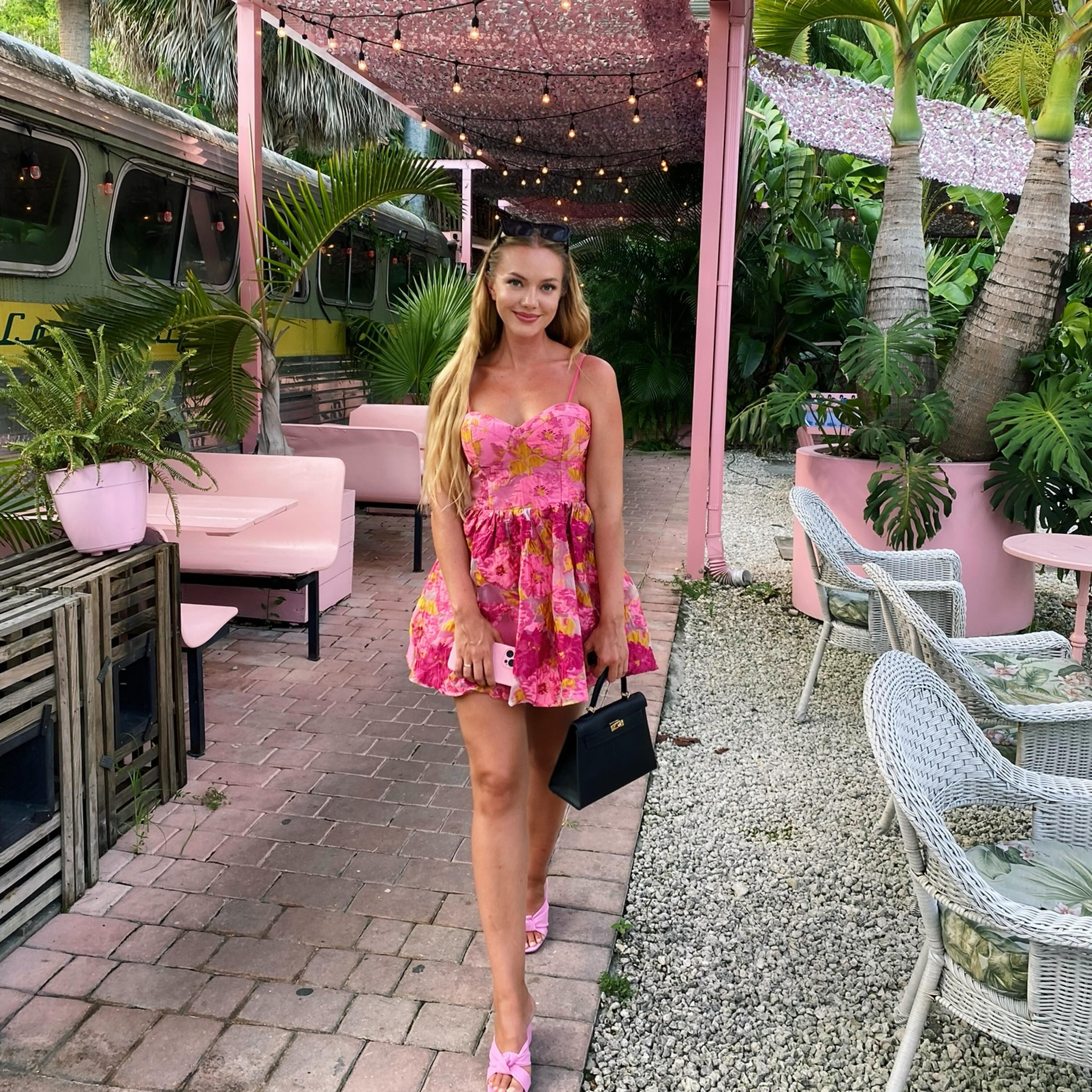 Brailey Mini Dress - Sweetheart Bustier Dress in Pink Jacquard | Showpo USA