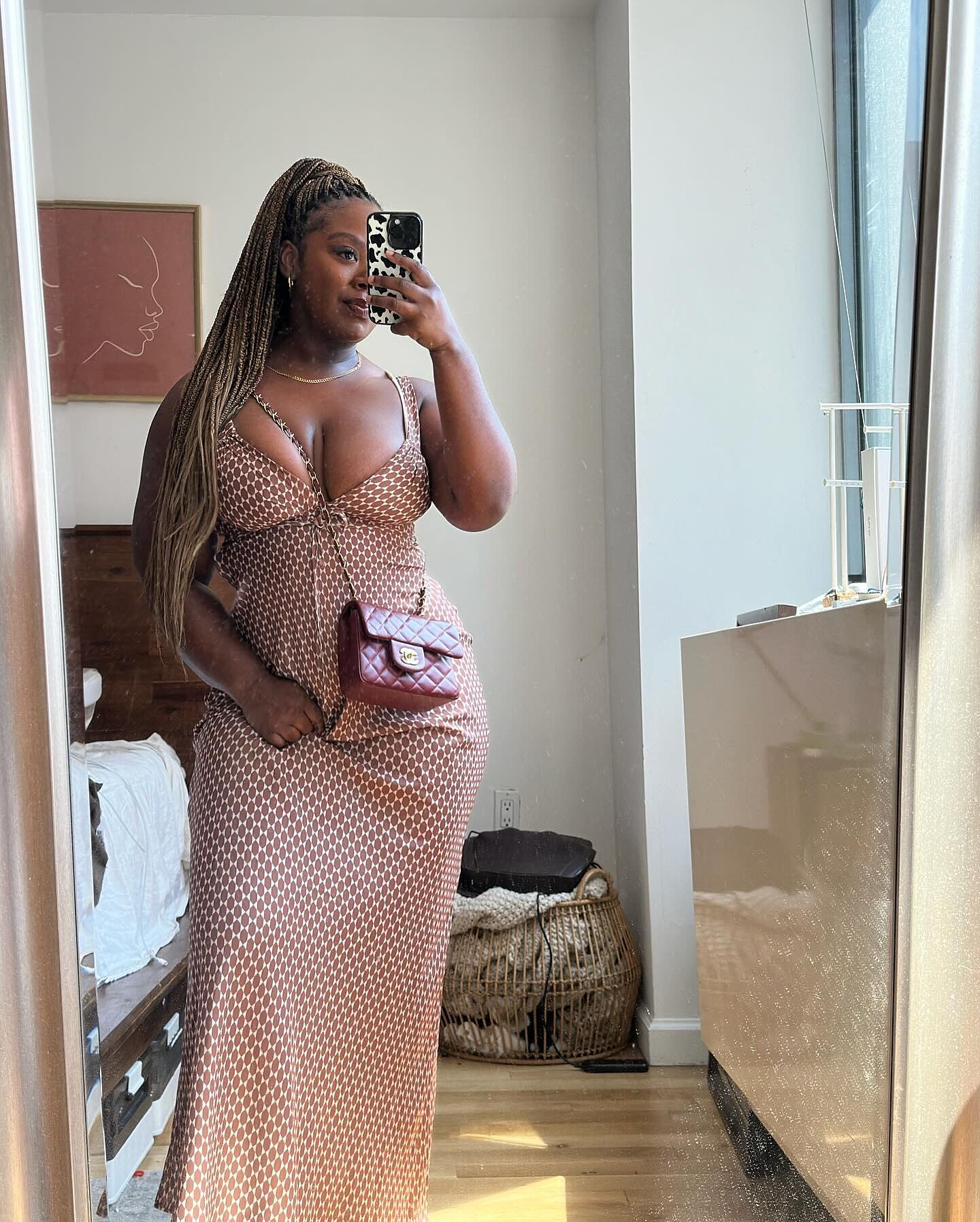 showpo brown midi dress Helda Midi Dress