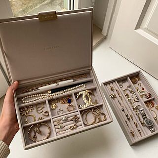Taupe Classic Jewellery Box Lid