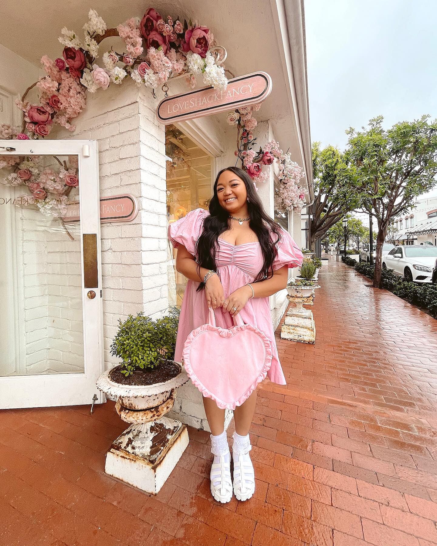 Vashti Mini Dress - Puff Sleeve Sweetheart Dress in Light Pink | Showpo USA