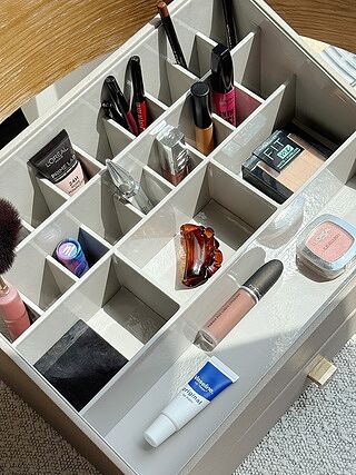 Taupe Makeup Organiser