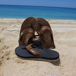 Made in Hawaii USA | Men's Marlin Antimicrobial Thong Non-Skid Sandals
