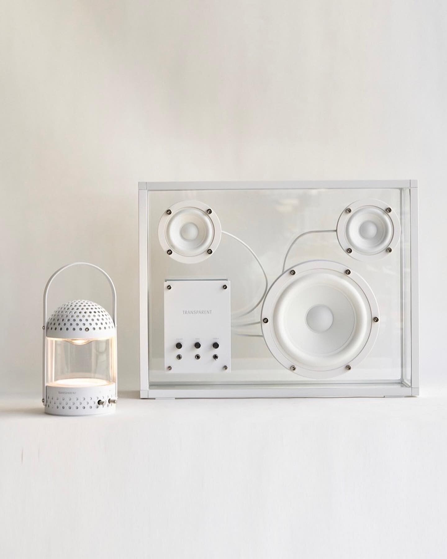Transparent speaker white with bluetooth | Transparent Sound